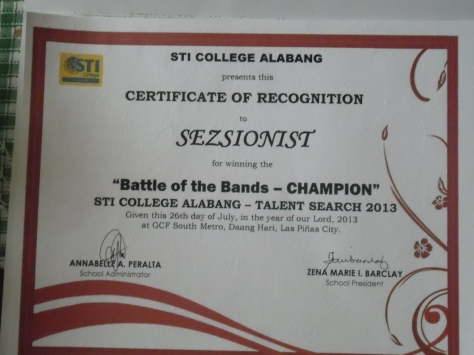 CHAMPION in the battle of the bands